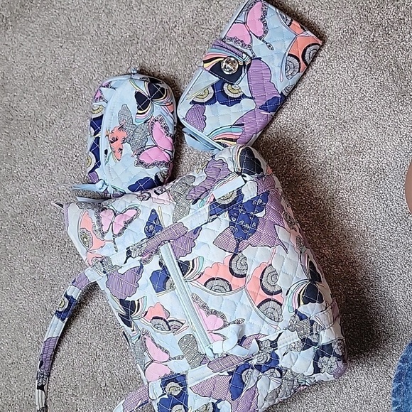 SMALL VERA TOTE VERA BRADLEY woth wallet and makeup bag - Picture 9 of 14